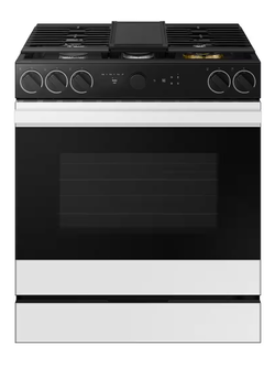 Samsung NSE6DG8300SR (NIB) 30 in. 6.3 cu. ft. 5 Element Smart Slide-In Electric Range with Air Fry & Safety Knobs in Stainless Steel