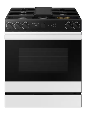 Samsung NSE6DG8300SR (NIB) 30 in. 6.3 cu. ft. 5 Element Smart Slide-In Electric Range with Air Fry & Safety Knobs in Stainless Steel