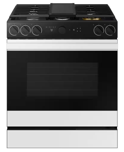 Samsung NSE6DG8300SR (NIB) 30 in. 6.3 cu. ft. 5 Element Smart Slide-In Electric Range with Air Fry & Safety Knobs in Stainless Steel
