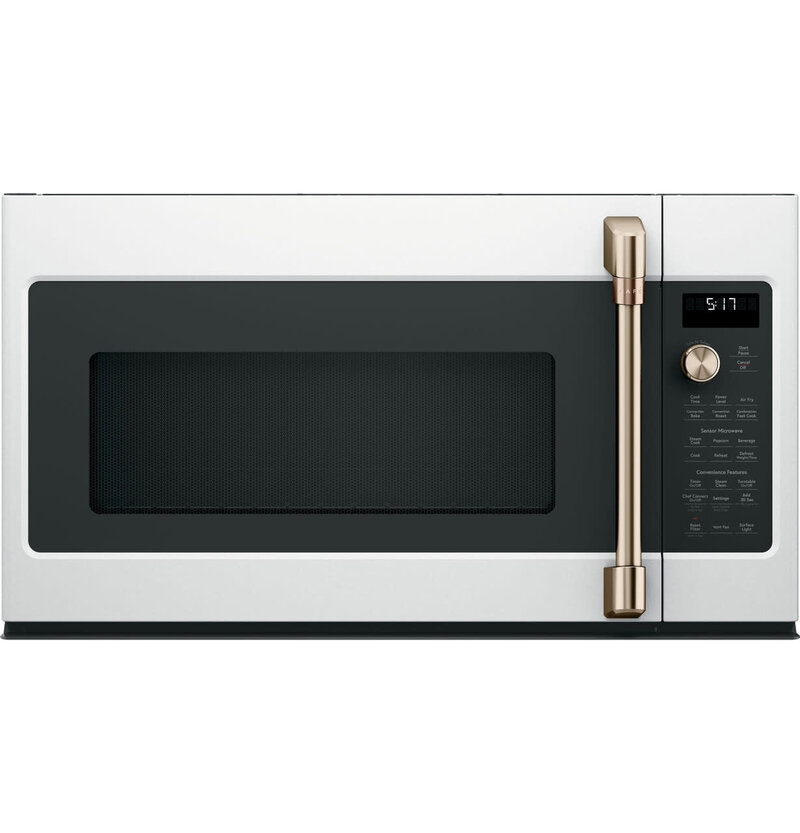 CAFE *CVM517P4RW2  1.7 Cu. Ft. Over the Range Microwave in Matte White with Air Fry