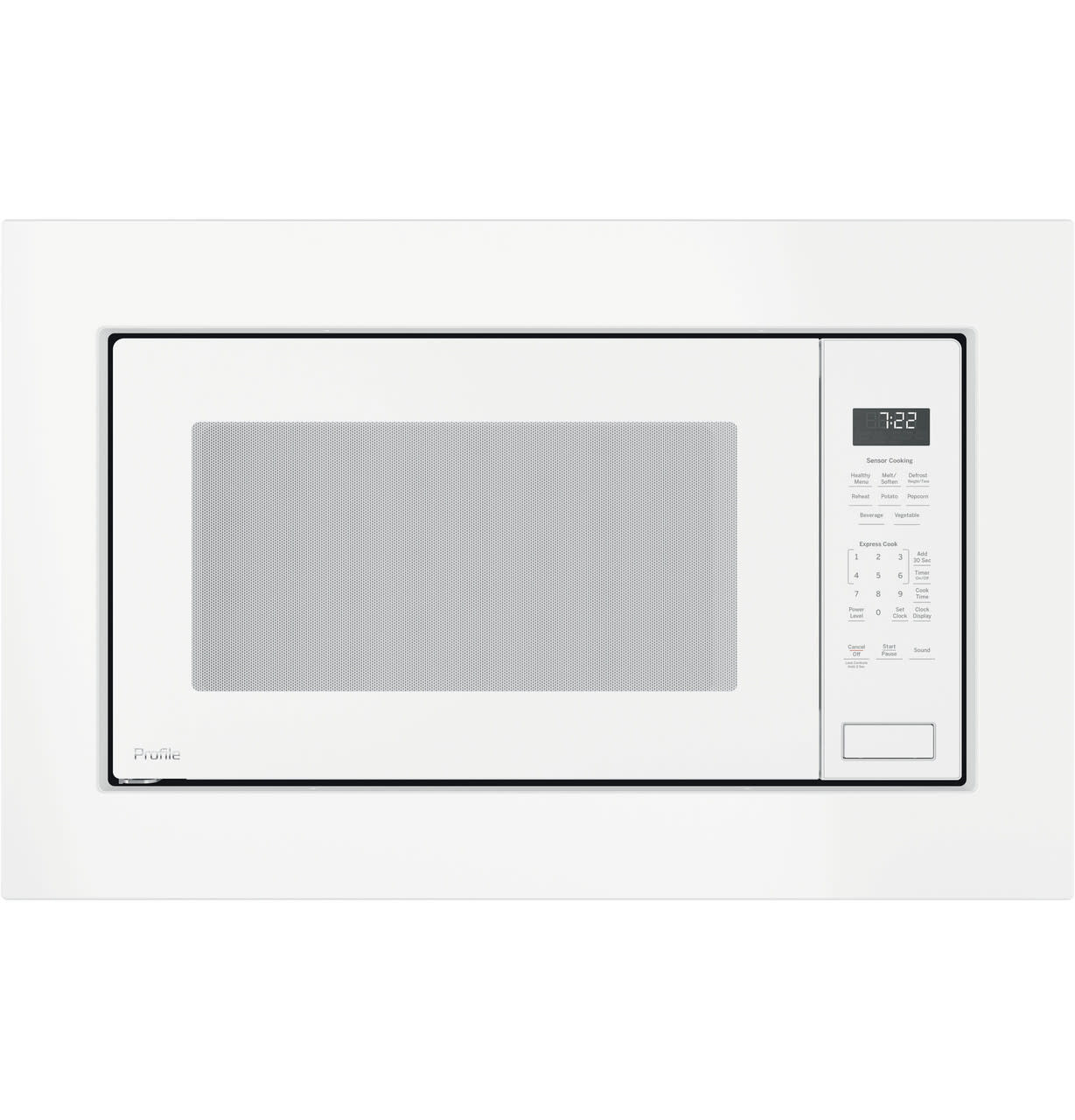 GE *PEB7227DLWW  Profile 2.2 cu. ft. Built-In Microwave in White with Sensor Cooking