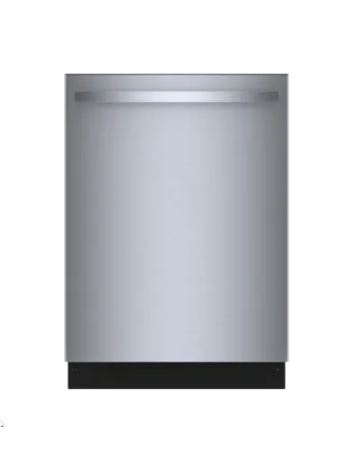 Bosch *SHX4AEF5N  100 Series 24-in Top Control Smart Built-In Dishwasher (Stainless Steel), 48-dBA Very Quiet Sound Level