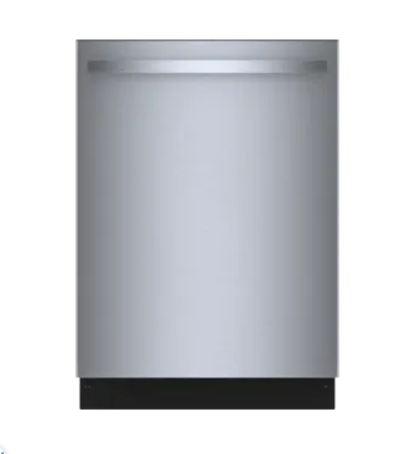 Bosch *SHX4AEF5N  100 Series 24-in Top Control Smart Built-In Dishwasher (Stainless Steel), 48-dBA Very Quiet Sound Level