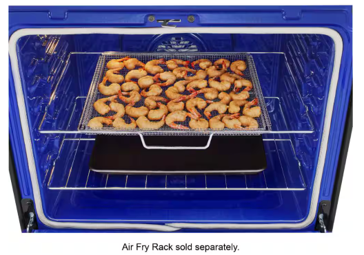 LG *LSEL6335FE  30 in. 6.3 cu. ft. 5 Burner Element Slide-In Electric Range in PrintProof Stainless Steel w/ Instaview, Air Fry, ProBake Energy Star