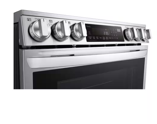 LG *LSEL6335FE  30 in. 6.3 cu. ft. 5 Burner Element Slide-In Electric Range in PrintProof Stainless Steel w/ Instaview, Air Fry, ProBake Energy Star