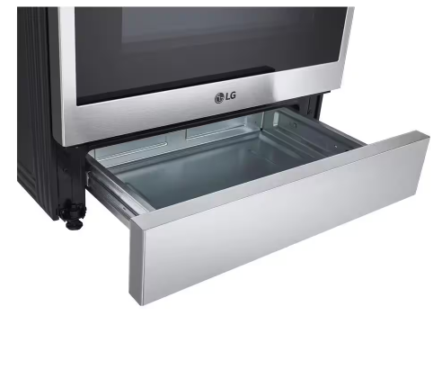 LG *LSEL6335FE  30 in. 6.3 cu. ft. 5 Burner Element Slide-In Electric Range in PrintProof Stainless Steel w/ Instaview, Air Fry, ProBake Energy Star