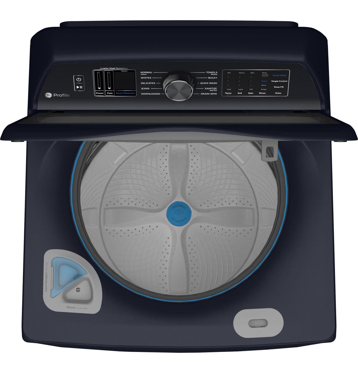 GE *PTW800BPWRS  Profile™ ENERGY STAR® 5.4 cu. ft. Capacity top load Washer with Smarter Wash Technology and Adaptive SmartDispense