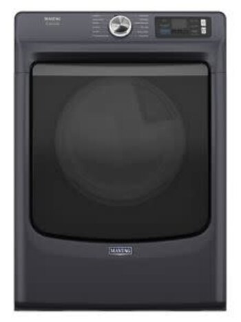 Maytag *MED7020RF Pet Pro 7.3-cu ft Stackable Steam Cycle Vented Heat Pump Electric Dryer (Midnight Steel) ENERGY STAR