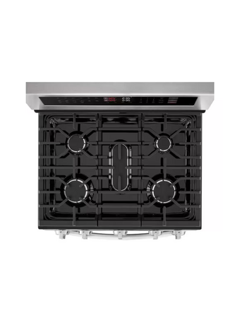LG *LDGL6924S  30 in. 6.9 cu. ft. 5 Burners Smart Wi-Fi Freestanding Double Oven Gas Range in Stainless Steel with Probake Covection