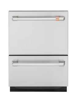 CAFE CDD420P2TS1 *24-in Top Control Double Drawer Dishwasher ( Stainless Steel with Brushed Stainless Handles ) 46-Decibel Very Quiet Sound Level