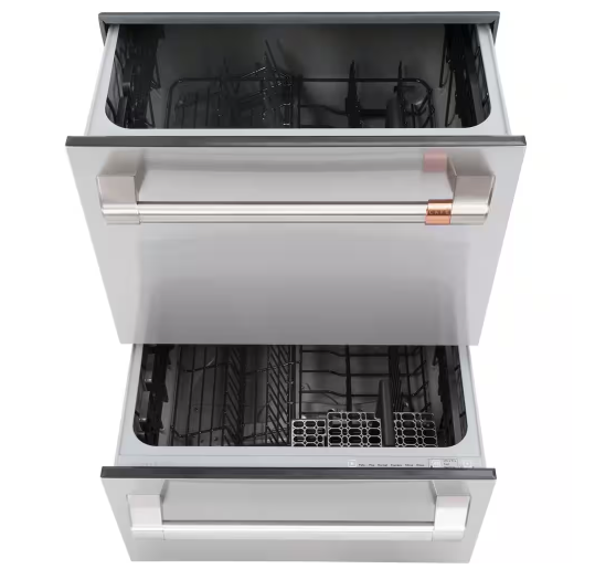 CAFE CDD420P2TS1 *24-in Top Control Double Drawer Dishwasher ( Stainless Steel with Brushed Stainless Handles ) 46-Decibel Very Quiet Sound Level
