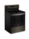 Whirlpool *WFES3330RV  30-in Glass Top 5 Burners 5.3-cu ft Steam Cleaning Freestanding Electric Range (Black Stainless)