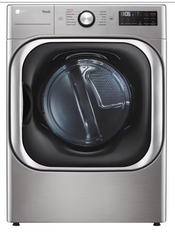 LG *DLEX8980V  9.0 cu. ft. Mega Capacity Smart wi-fi Enabled Front Load Electric Dryer with TurboSteam™ and Built-In Intelligence