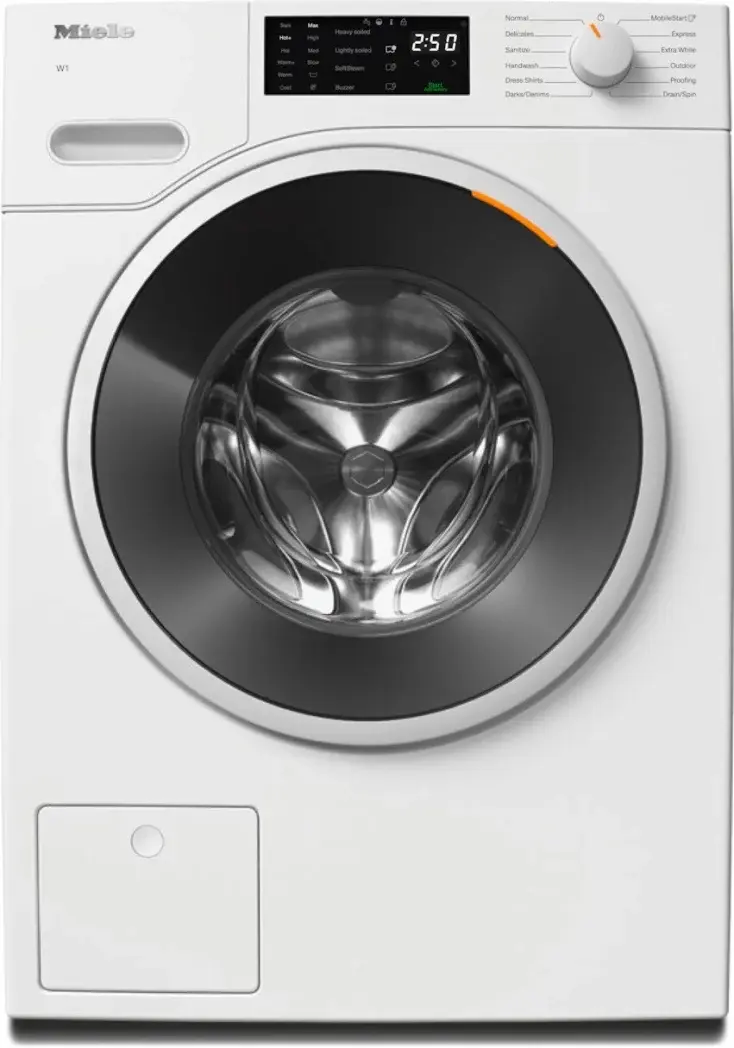 Miele *WWD160 WCS Series 2.26-cu ft High Efficiency Stackable Steam Cycle Smart Front-Load Washer ( Lotus white ) ENERGY STAR