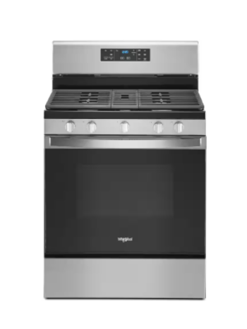 Whirlpool *WFG525S0JS  5.0 cu. ft. Gas Range with Self Cleaning and Center Oval Burner in Stainless Steel