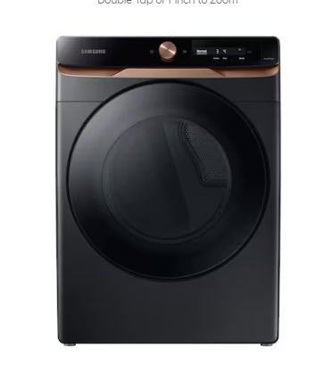 Samsung *DVE46BG6500V   7.5-cu ft Stackable Steam Cycle Smart Electric Dryer (Brushed Black) ENERGY STAR