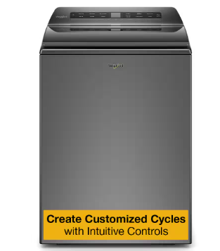 Whirlpool *WTW5100HC  4.8 cu. ft. Top Load Washer with Impeller, Adaptive Wash Technology and Quick Wash Cycle in Chrome Shadow