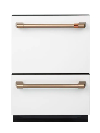 CAFE *CDD420P4TW2 24 in. Matte White Double Drawer Dishwasher