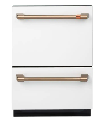 CAFE *CDD420P4TW2 24 in. Matte White Double Drawer Dishwasher