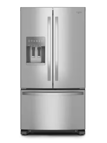 Whirlpool *WRFF3436RZ  36 in. 24.7 cu. ft. Standard Depth French Door Refrigerator in Fingerprint Resistant Stainless Steel