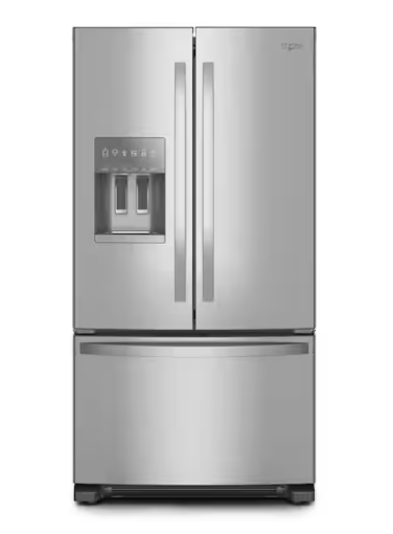 Whirlpool *WRFF3436RZ  36 in. 24.7 cu. ft. Standard Depth French Door Refrigerator in Fingerprint Resistant Stainless Steel