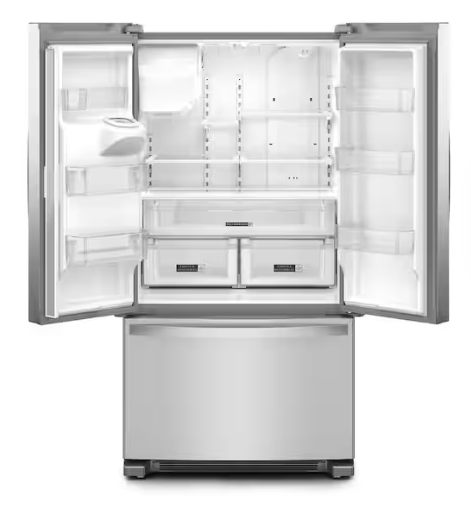Whirlpool *WRFF3436RZ  36 in. 24.7 cu. ft. Standard Depth French Door Refrigerator in Fingerprint Resistant Stainless Steel