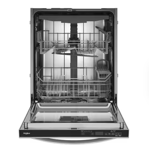 Whirlpool *WDT550SAPZ  24 in. Top Control Standard Built-In Dishwasher in Fingerprint Resistant Stainless Steel with 3rd Rack