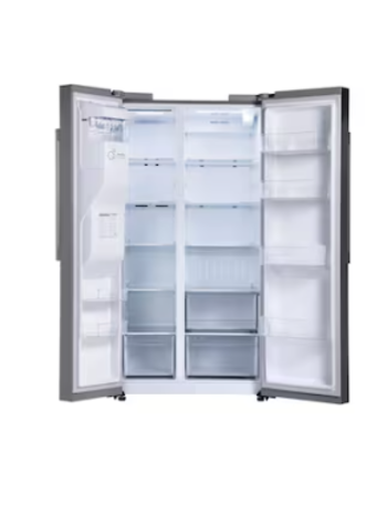LG *LS27T3230S  26.6-cu ft Side-by-Side Refrigerator Smart with Ice Maker, Water and Ice Dispenser (Printproof Stainless Steel) ENERGY STAR