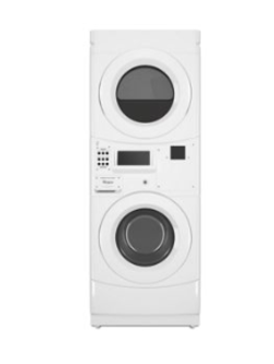 Whirlpool *CET9100GQ  White Commercial Laundry Center with 3.1 cu. ft. Washer and 6.7 cu. ft. 240-Volt Electric Vented Dryer