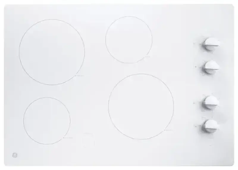 *JP3030TWWW  GE 30" Built-In Electric Cooktop - White