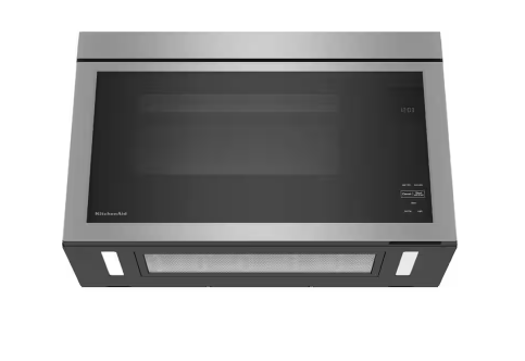 Kitchenaid *KMMF330PPS 30 in. W 1.1 cu. ft. PrintShield Stainless Steel Flush Built-In 1000-Watt Over-the-Range Microwave