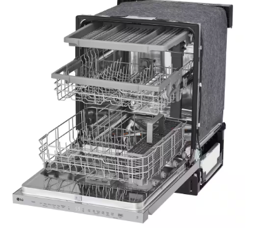 LG *LDPN454HT  24 in. Top Control Standard Dishwasher with QuadWash in Stainless Steel
