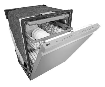 LG *LDPN454HT  24 in. Top Control Standard Dishwasher with QuadWash in Stainless Steel