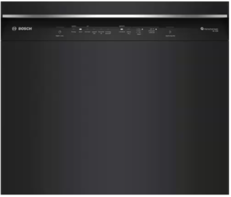 Bosch *SHE53C86N  300 Series 24 in. Black Front Control Tall Tub Dishwasher with Stainless Steel Tub and 3rd Rack, 46 dBA