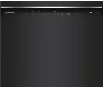 Bosch *SHE53C86N  300 Series 24 in. Black Front Control Tall Tub Dishwasher with Stainless Steel Tub and 3rd Rack, 46 dBA