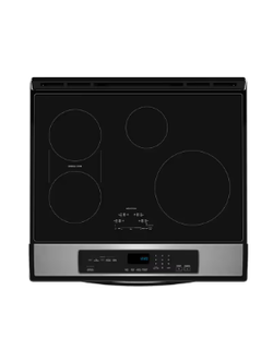 Whirlpool *WSIS5030RZ   30-in 4 Burners 6.4-cu ft Self-cleaning Air Fry Convection Slide-In Oven Single Induction Range (Fingerprint Resistant Stainless Steel)