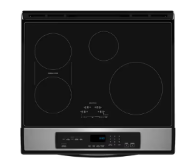 Whirlpool *WSIS5030RZ   30-in 4 Burners 6.4-cu ft Self-cleaning Air Fry Convection Oven Freestanding Single Induction Range (Fingerprint Resistant Stainless Steel)