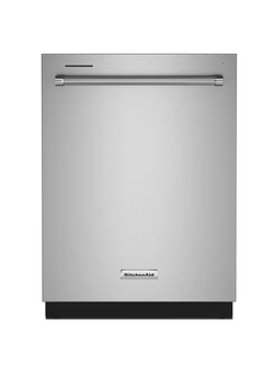 Kitchenaid *KDTM405PPS Kitchenaid 24 in. PrintShield Stainless Steel Top Control Built-In Tall Tub Dishwasher with Stainless Steel Tub, 44 dBA
