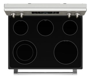 Maytag *MER4800PZ  30 in. 5 Burner Element Freestanding Electric Range in Fingerprint Resistant Stainless Steel with Steam Clean