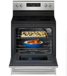 Maytag *MER4800PZ  30 in. 5 Burner Element Freestanding Electric Range in Fingerprint Resistant Stainless Steel with Steam Clean
