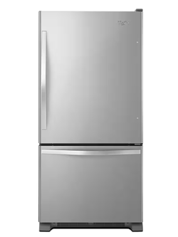 Whirlpool *WRB329DMBM  18.7 cu. ft. Bottom Freezer Refrigerator in Monochromatic Stainless Steel