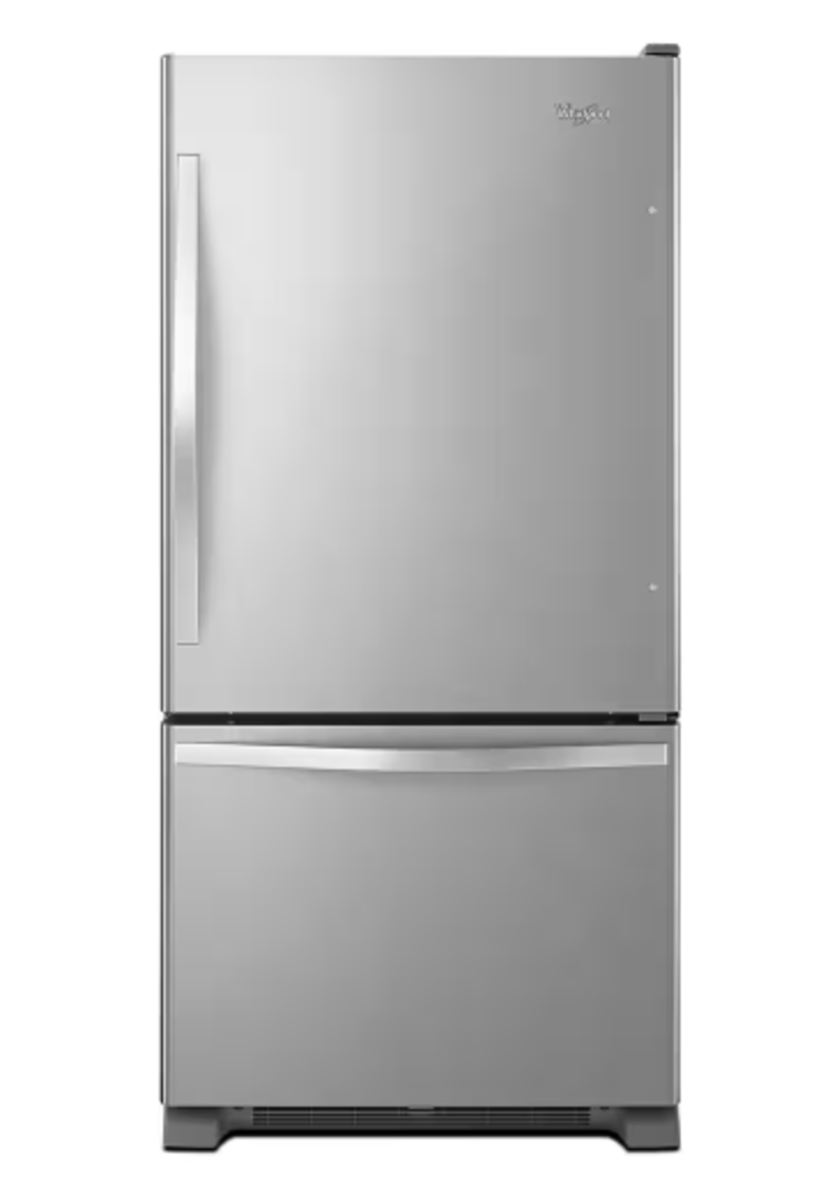 Whirlpool *WRB329DMBM  18.7 cu. ft. Bottom Freezer Refrigerator in Monochromatic Stainless Steel