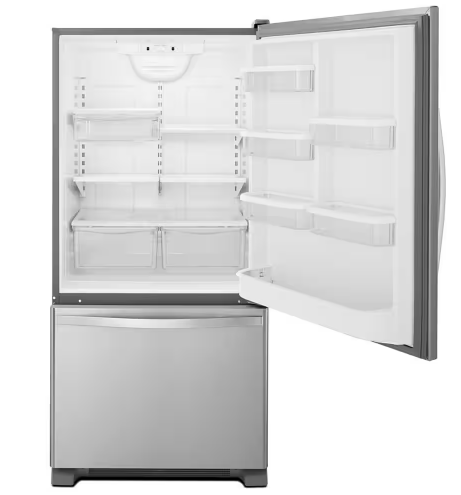 Whirlpool *WRB329DMBM  18.7 cu. ft. Bottom Freezer Refrigerator in Monochromatic Stainless Steel