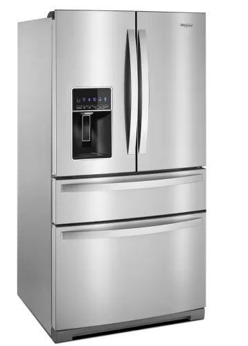 Whirlpool *WRMF7736PZ  36 in. 26 cu. ft. Standard Depth French Door Refrigerator in Fingerprint Resistant Stainless Steel with Triple Crisper
