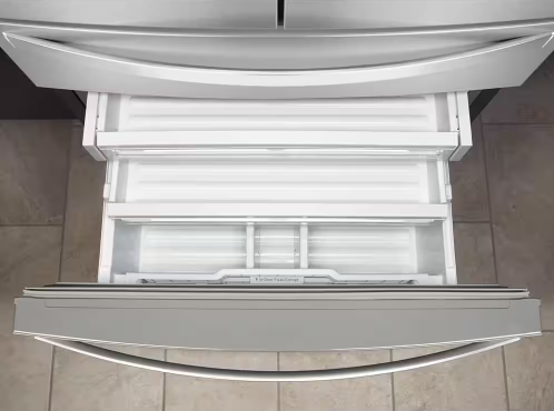 Whirlpool *WRMF7736PZ  36 in. 26 cu. ft. Standard Depth French Door Refrigerator in Fingerprint Resistant Stainless Steel with Triple Crisper