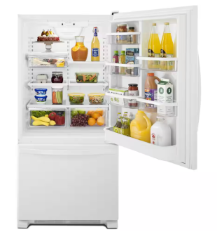 Whirlpool *WRB329DMBW  18.7 cu. ft. Bottom Freezer Refrigerator in White