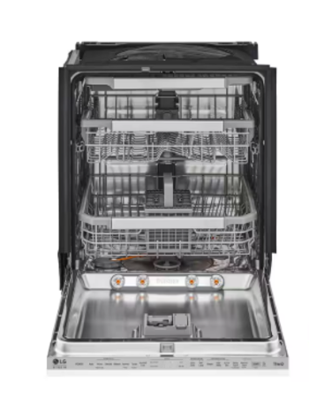 LG *SDWD24P3  STUDIO 24 in. Top Control SMART Dishwasher Panel Ready with Stainless Steel Tub 3rd Rack and TrueSteam