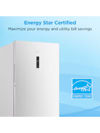 Midea *MRU21F5BWW  21.1-cu ft Garage Ready Frost-free Upright Freezer with Digital Control Convertible to Refrigerator( White ) ENERGY STAR Certified