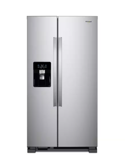 Whirlpool *WRS335SDHM  25 cu. ft. Side by Side Refrigerator in Monochromatic Stainless Steel