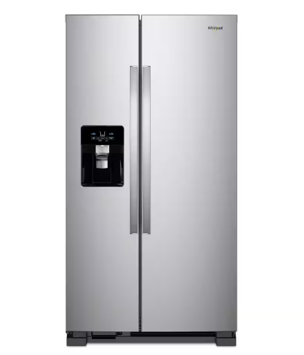 Whirlpool *WRS335SDHM  25 cu. ft. Side by Side Refrigerator in Monochromatic Stainless Steel